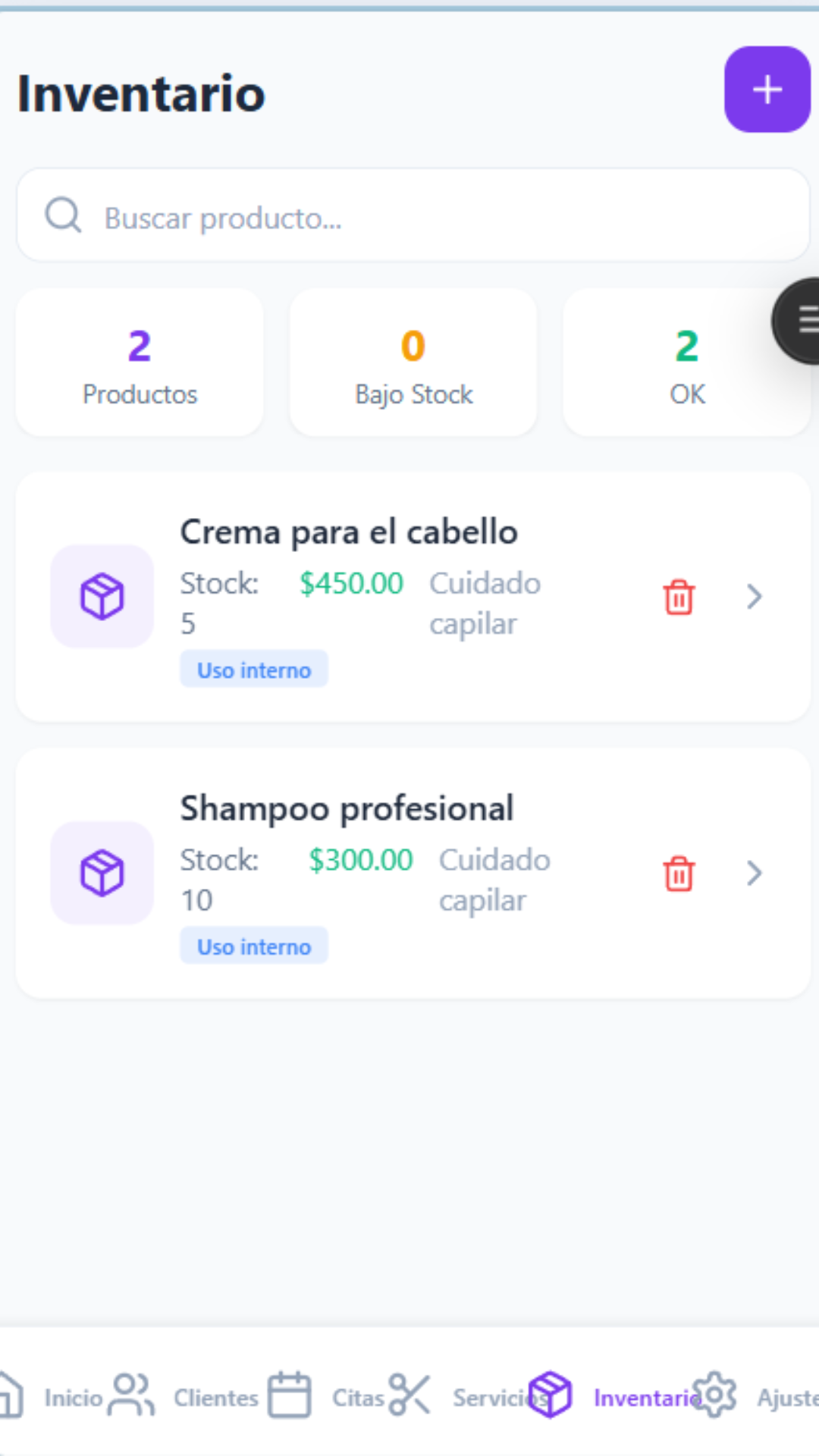 Control de Inventario